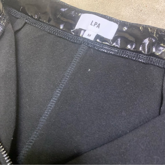Lpa Faux Leather Front Zipper Skinny Pants Size Medium - Picture 4 of 9